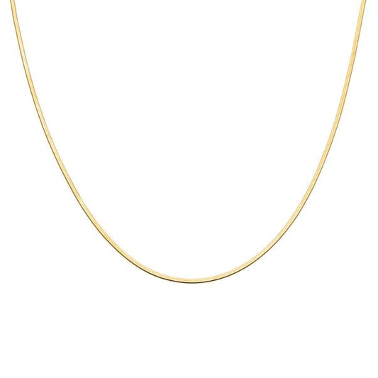 Micro Herringbone Gold Adjustable Necklace - Jewelry - Necklaces - Brenda Grands Jewelry