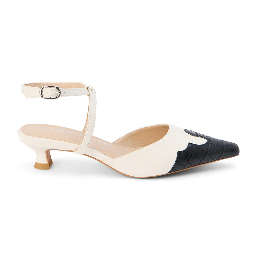 Matisse - Florence Heeled White Mule