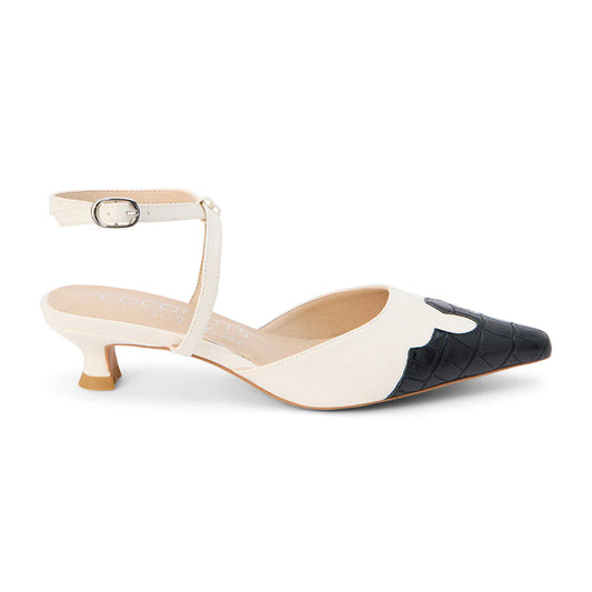 Matisse - Florence Heeled White Mule