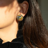 Amanda Multi Colored Stud Earrings
