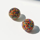 Amanda Multi Colored Stud Earrings