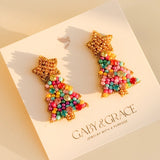 Twinkle Mini Christmas Multi Tree Stud Earrings