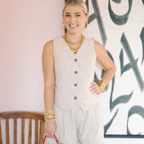 Nantucket Pleated High Waist Shorts - Bottoms - Shorts - She & Sky