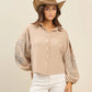 Nashville Nights Embroidered Balloon Sleeve Top - Tops - Blouses - Able