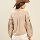 Nashville Nights Embroidered Balloon Sleeve Top - Tops - Blouses - Able