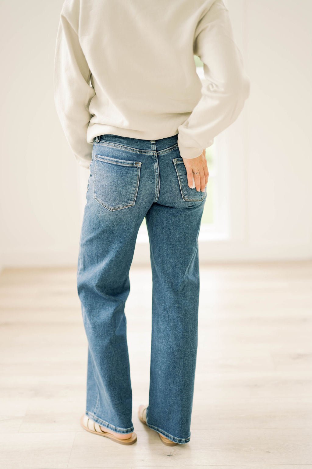 No Where Days Wide Leg Jeans - Bottoms - Pants - Vervet - Flying Monkey