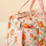 On - The - Go Quilted Weekender Bag - Bouquet Beauty Sage - Accessories - Travel - Darling Effect