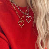 Open Heart Chain Necklace - Jewelry - Necklaces - Chansutt Pearls
