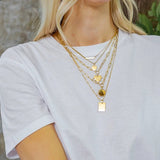 Paperclip Heart Adjustable Gold Necklace - Jewelry - Necklaces - Brenda Grands Jewelry
