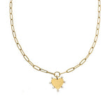 Paperclip Heart Adjustable Gold Necklace - Jewelry - Necklaces - Brenda Grands Jewelry