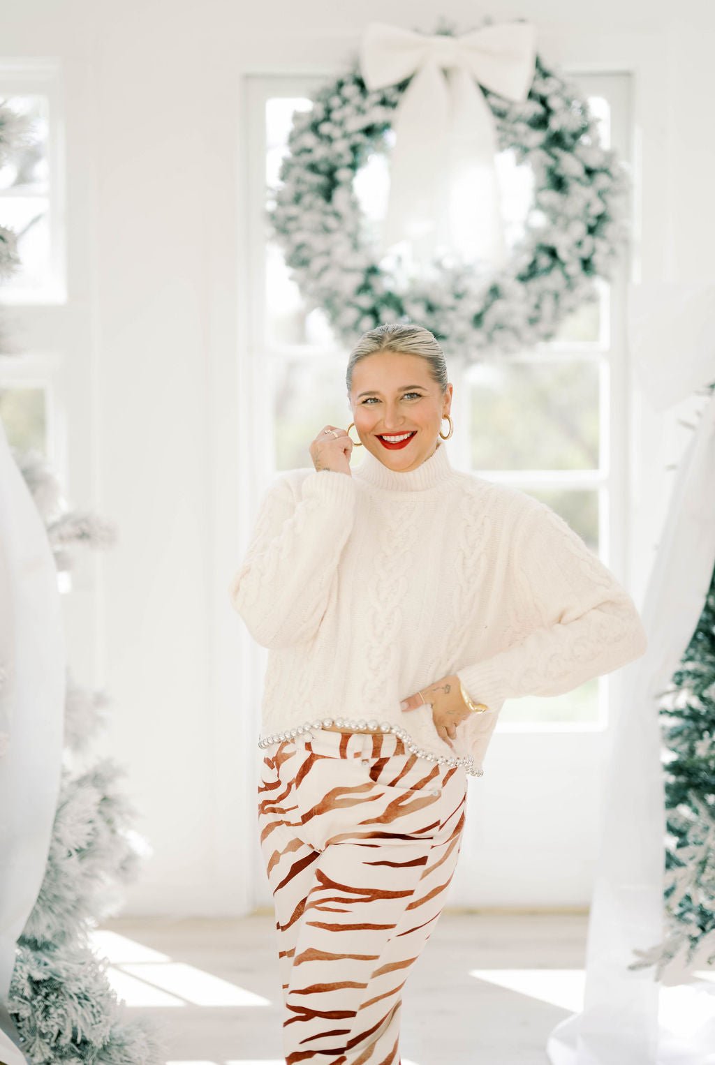 Park Avenue Zebra Pants - Bottoms - Pants - Illa Illa