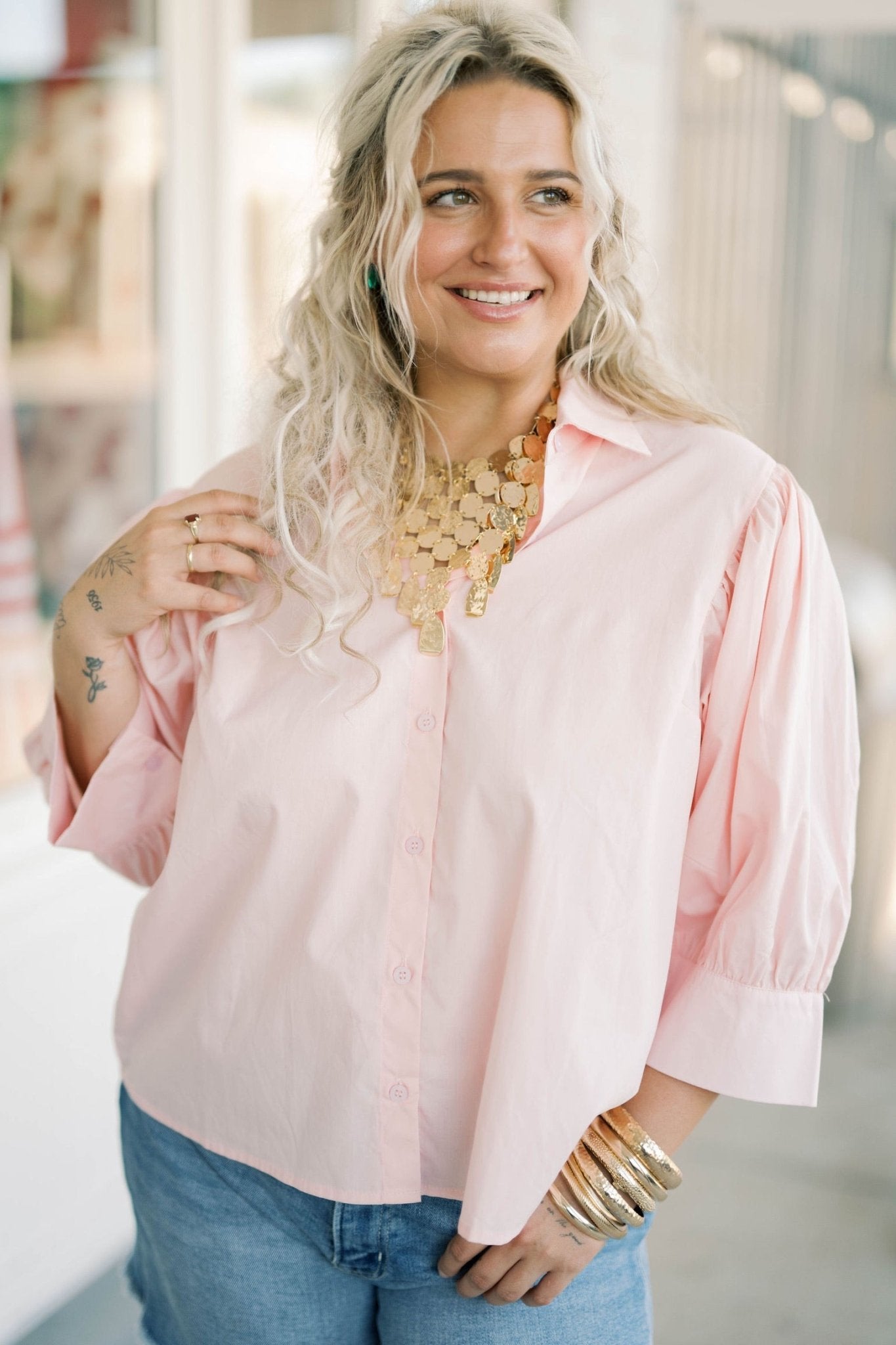 Penthouse Charm Top - Tops - Blouses - She & Sky