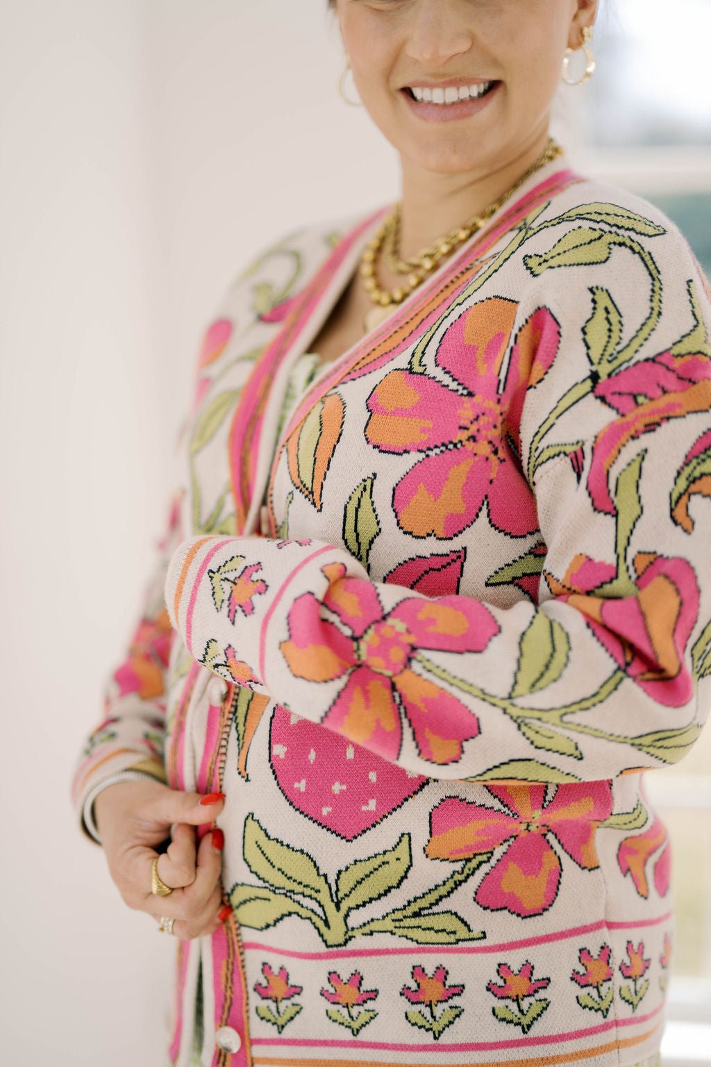 Picking Flowers Cardigan Sweater - Tops - Sweaters - Fate