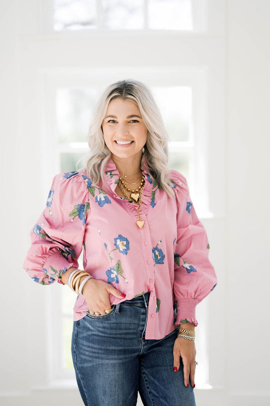 Picking Petals Top - Tops - Blouses - Entro