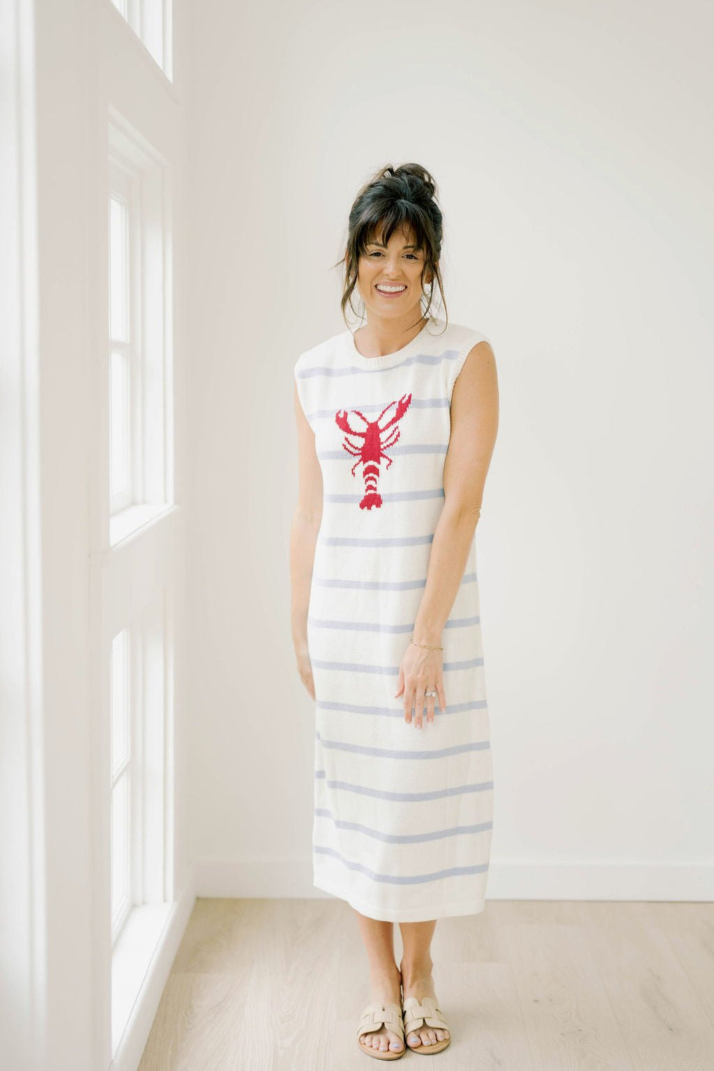Pinch Me Striped Sweater Dress - Dresses - Able