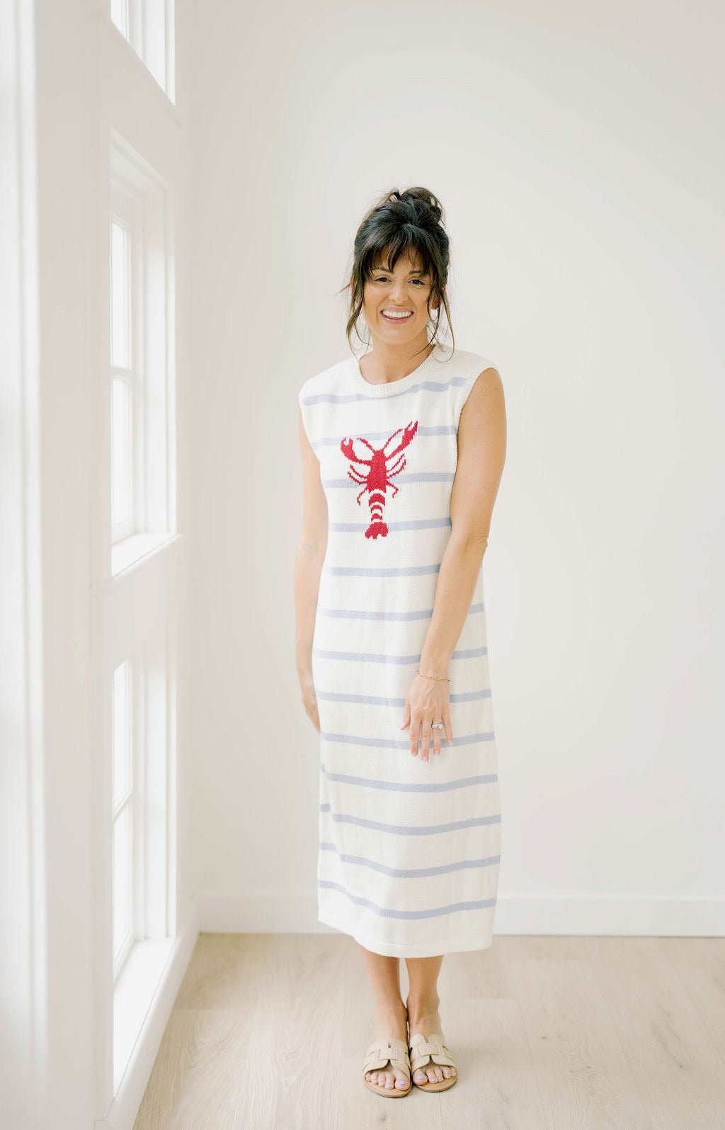 Pinch Me Striped Sweater Dress - Dresses - Able