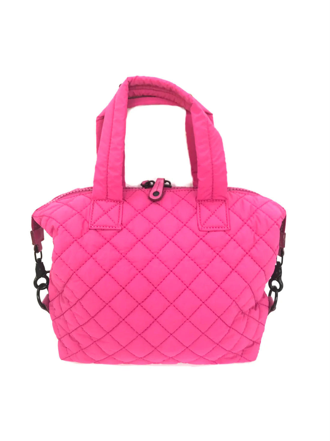 Quilted Crossbody Medium Tote Pink