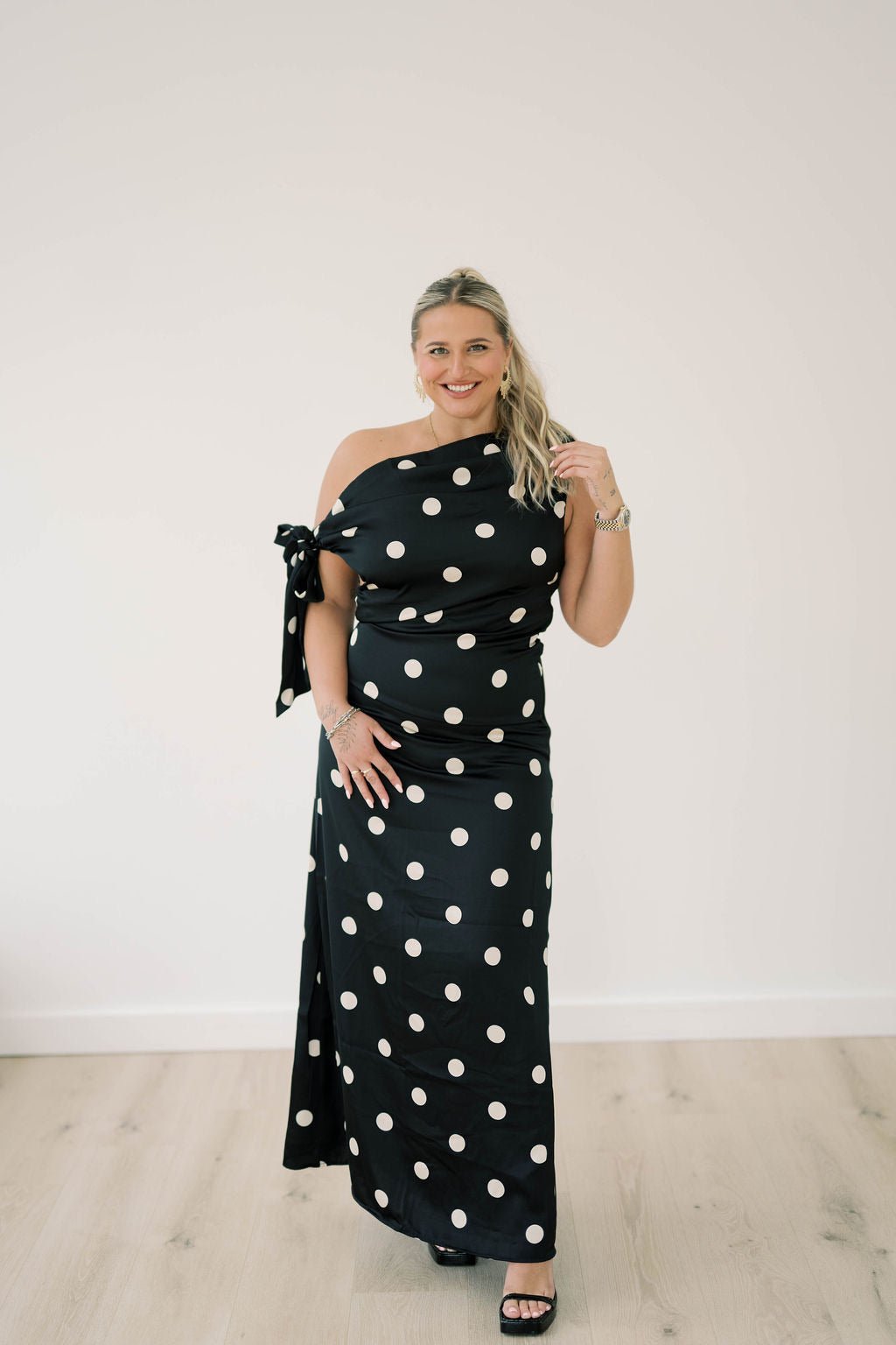 Polished Affair Dot Dress - Dresses - Sofie the Label