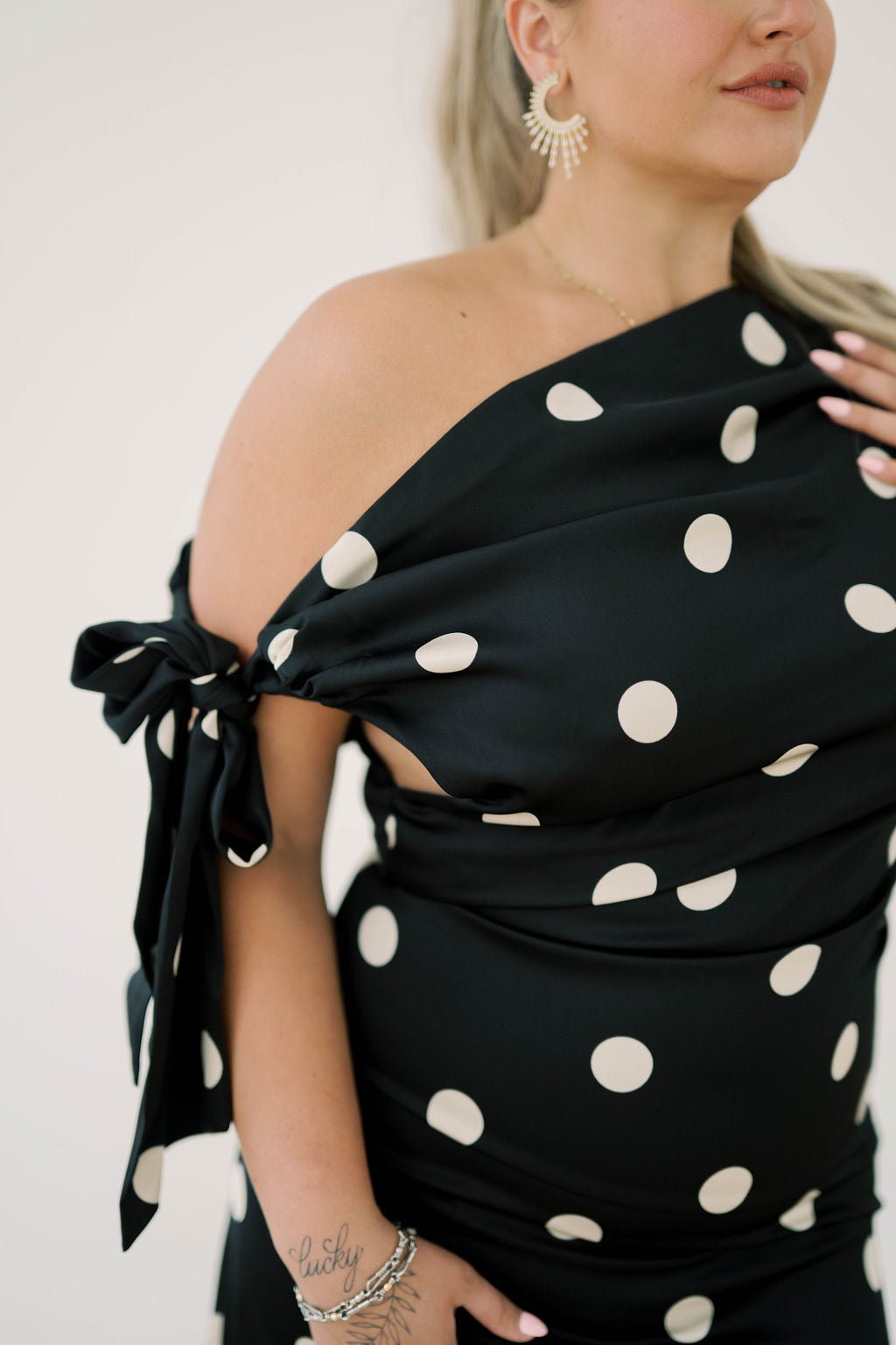 Polished Affair Dot Dress - Dresses - Sofie the Label