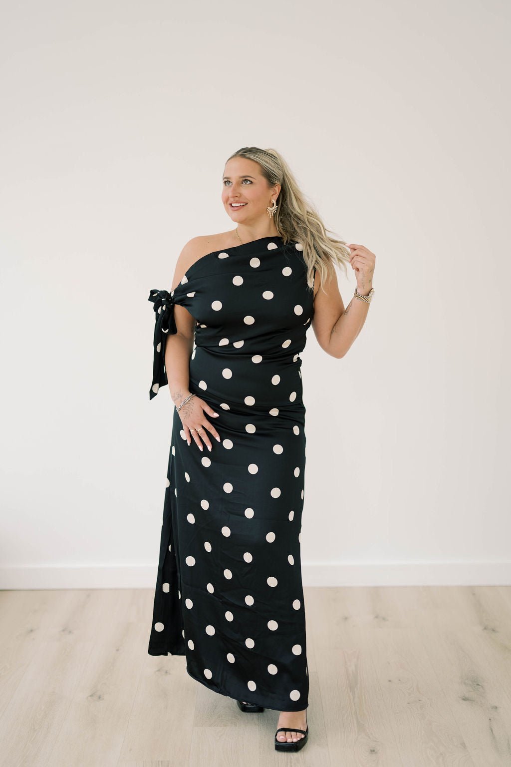 Polished Affair Dot Dress - Dresses - Sofie the Label