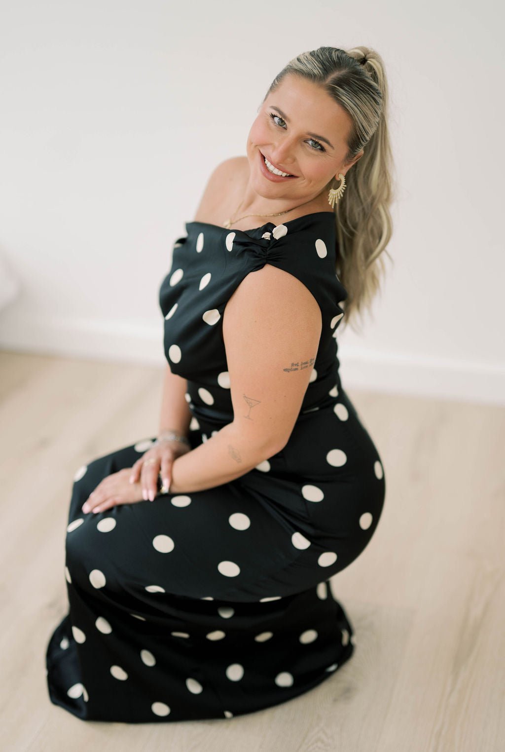 Polished Affair Dot Dress - Dresses - Sofie the Label