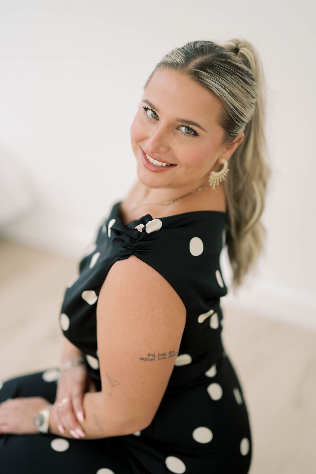 Polished Affair Dot Dress - Dresses - Sofie the Label