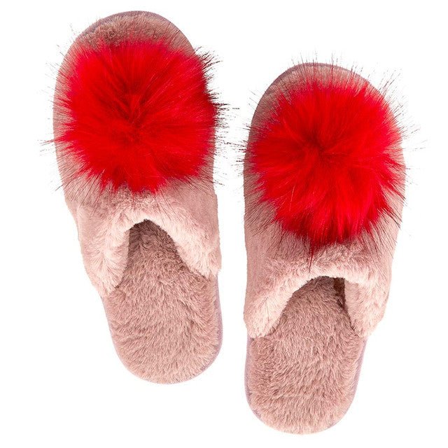 Pom Pom Slippers - Loungewear - Bella Sleep & Spa