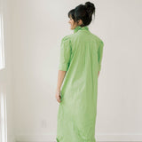 Pop of Color Midi Shirt Dress - Dresses - Adrienne