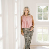 Pumpkin Patch Pleated Tank Top - Tops - Tanks - Heyson