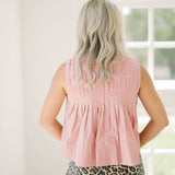 Pumpkin Patch Pleated Tank Top - Tops - Tanks - Heyson
