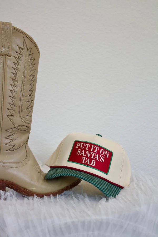 Put it on Santa's Tab Canvas Trucker Hat - Accessories - Hats - Summer Tees