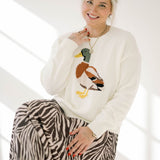 Quack Embroidered Sweater - Tops - Sweaters - Wishlist