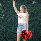 Rhinestone Football Game Day Ready Tank - Tops - Tanks - Needii