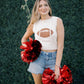 Rhinestone Football Game Day Ready Tank - Tops - Tanks - Needii