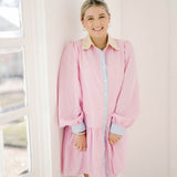 Rooftop Bloom Striped Dress - Dresses - Fate