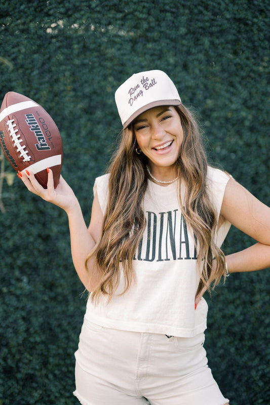 Run the Dang Ball Canvas Trucker Hat - Accessories - Hats - Summer Tees