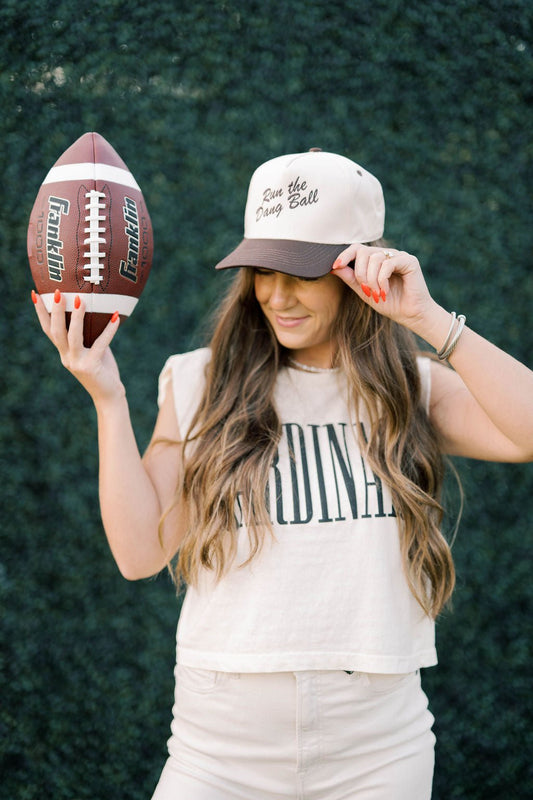 Run the Dang Ball Canvas Trucker Hat - Accessories - Hats - Summer Tees