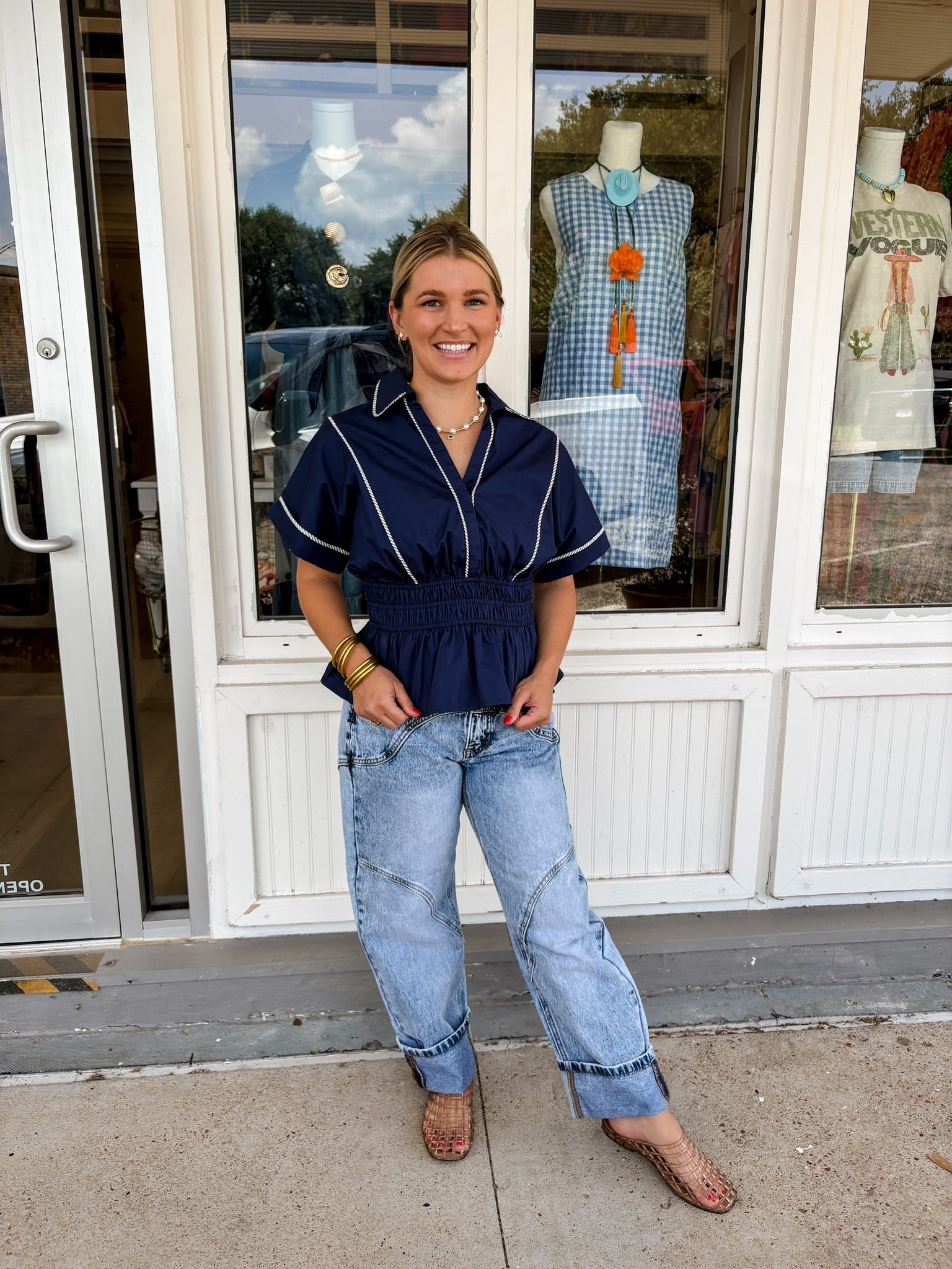 Sails Away Top - Tops - Blouses - She & Sky