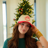 Santa Embroidered Canvas Trucker Hat - Accessories - Hats - Summer Tees