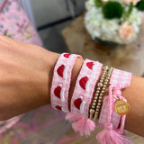 Santa Hat Embroidered Bracelet - Jewelry - Bracelets - Kenzie Collective