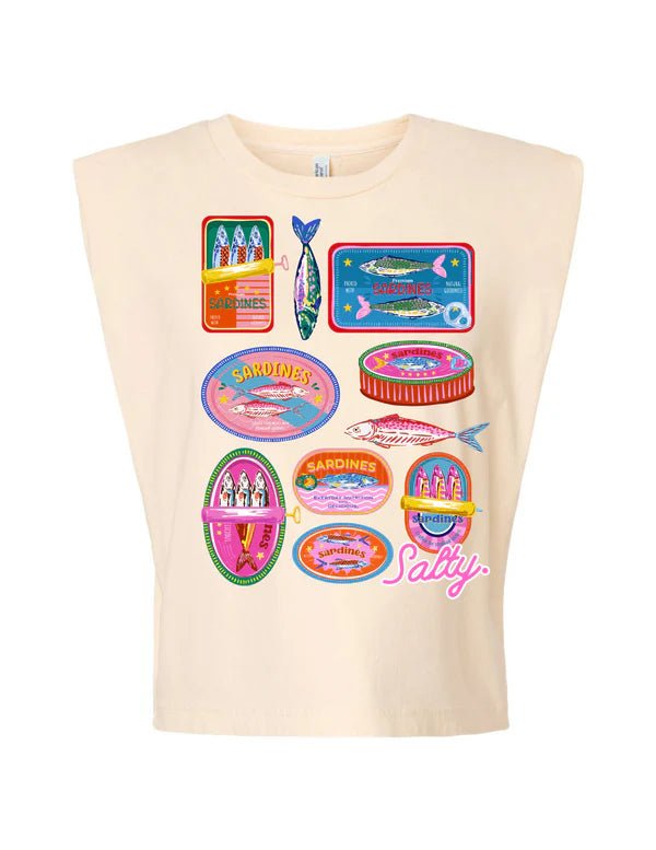 Sardine Summer Muscle Tee - Tops - Tees - Summer Tees