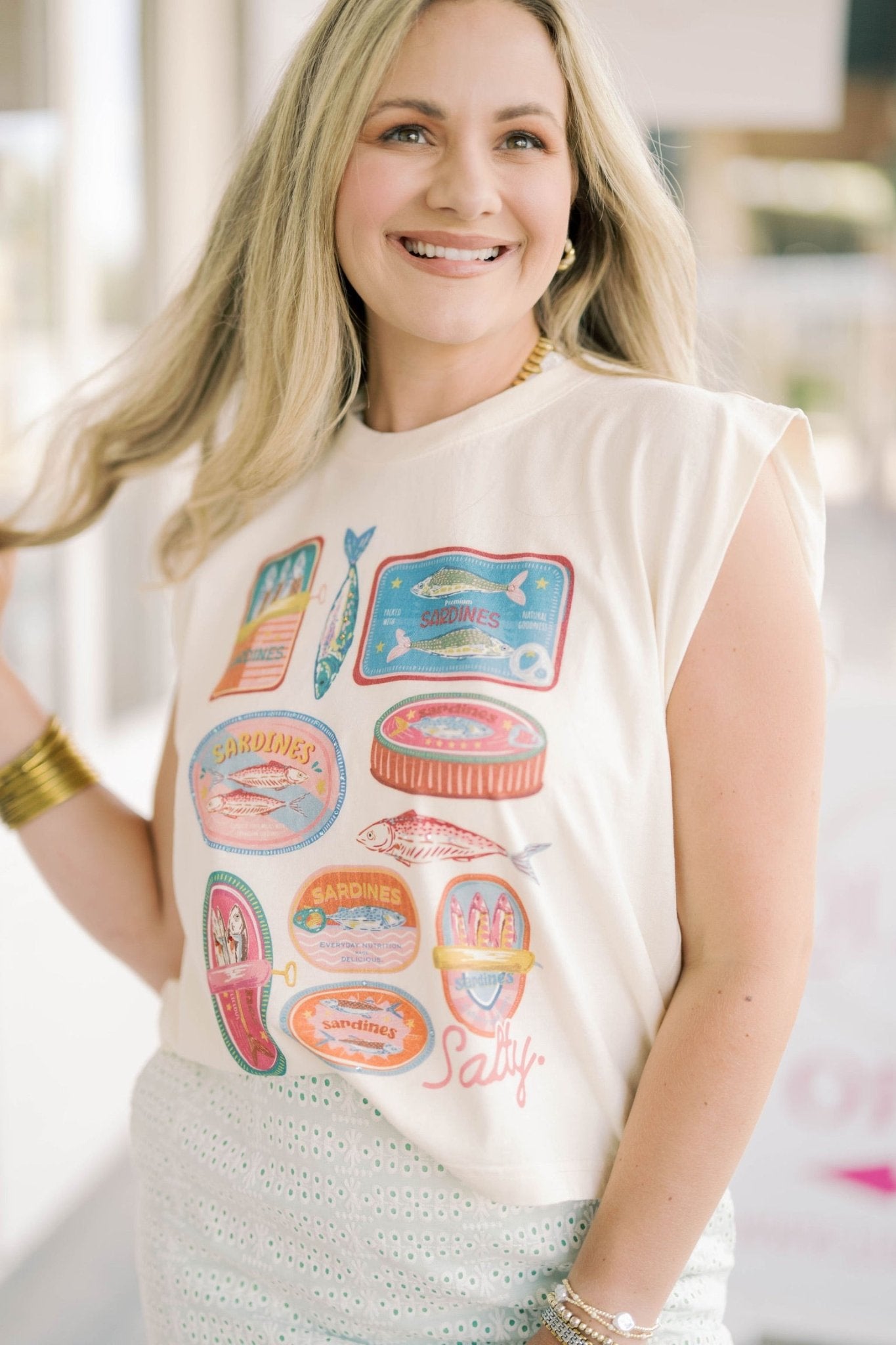 Sardine Summer Muscle Tee - Tops - Tees - Summer Tees