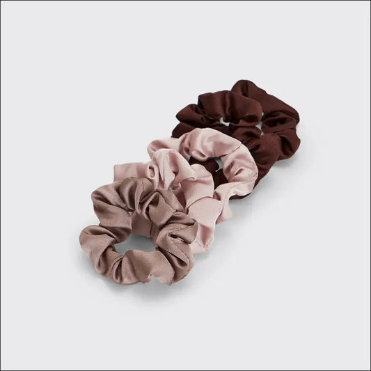 Satin Scrunchies 5pc - Cameo - Accessories - Hair - Kitsch