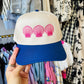 Seashell Embroidered Canvas Trucker Hat - Accessories - Hats - Madley