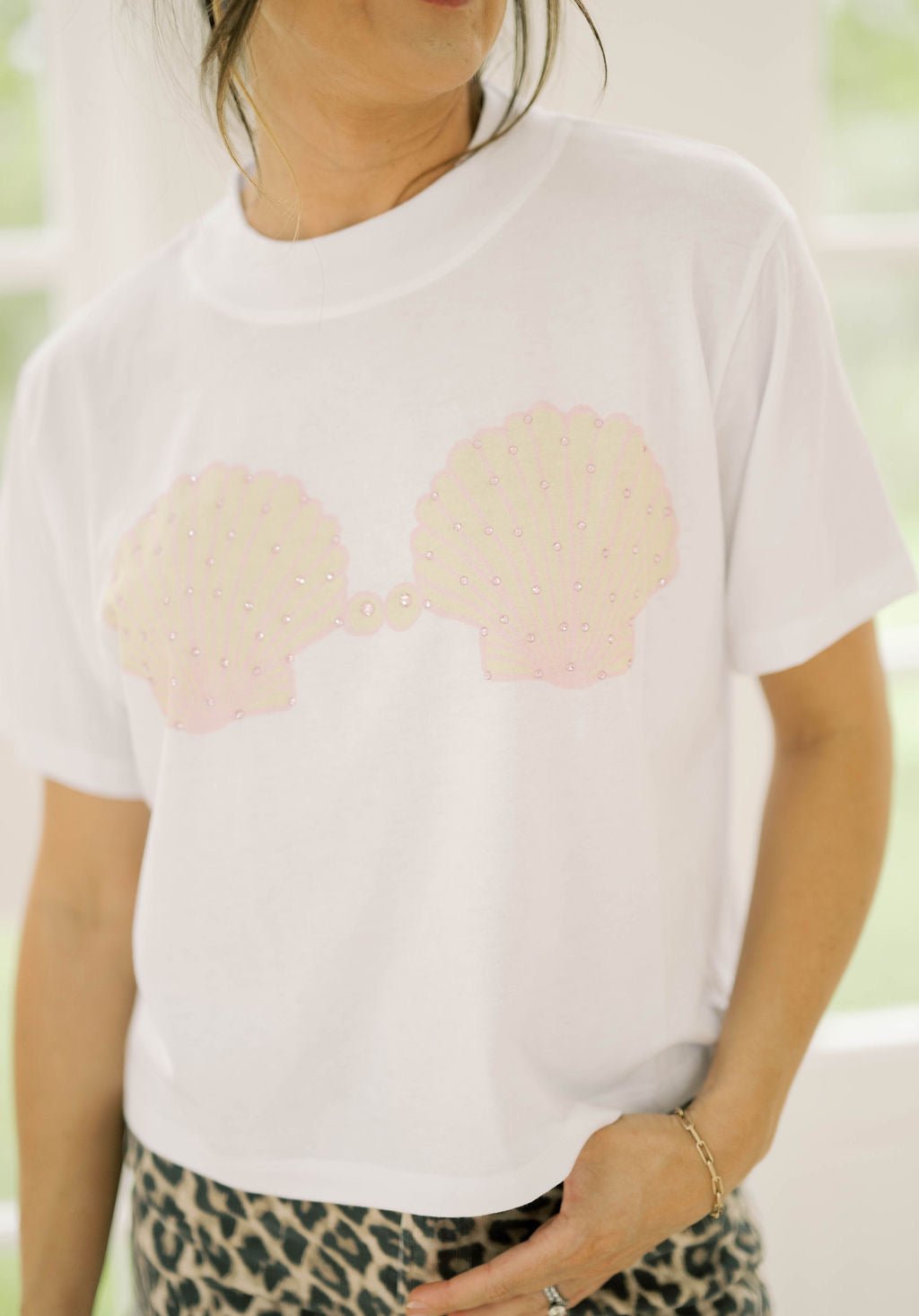 Seashell Cropped Tee - Tops - Tees - Summer Tees