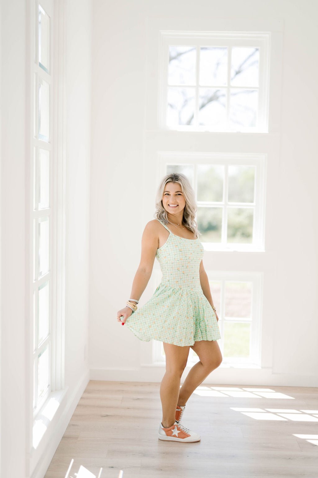 Set Me Up Lemon Golf Dress/Romper - Rompers - Peach Love CA