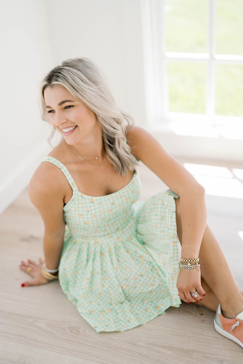 Set Me Up Lemon Golf Dress/Romper - Rompers - Peach Love CA