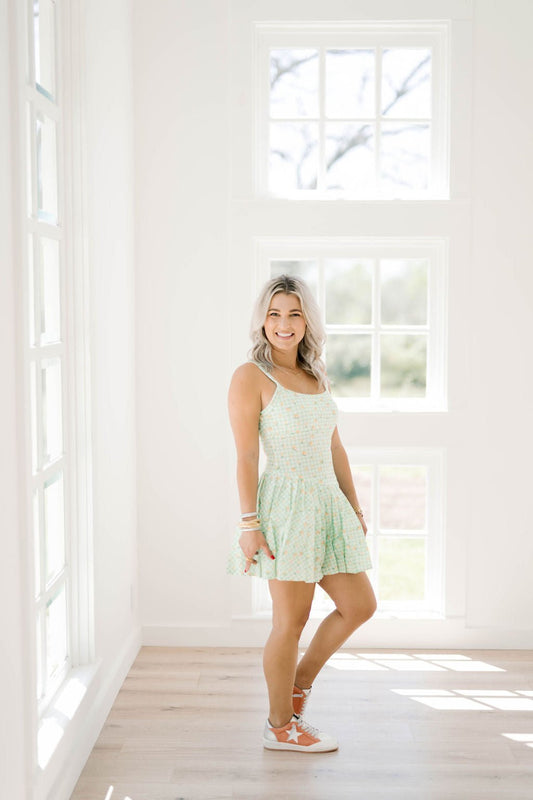 Set Me Up Lemon Golf Dress/Romper - Rompers - Peach Love CA