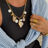 Shell Charm Necklace - Jewelry - Necklaces - Chansutt Pearls