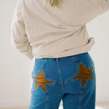 Shine Bright Star Pocket Jeans - Bottoms - Pants - Needii
